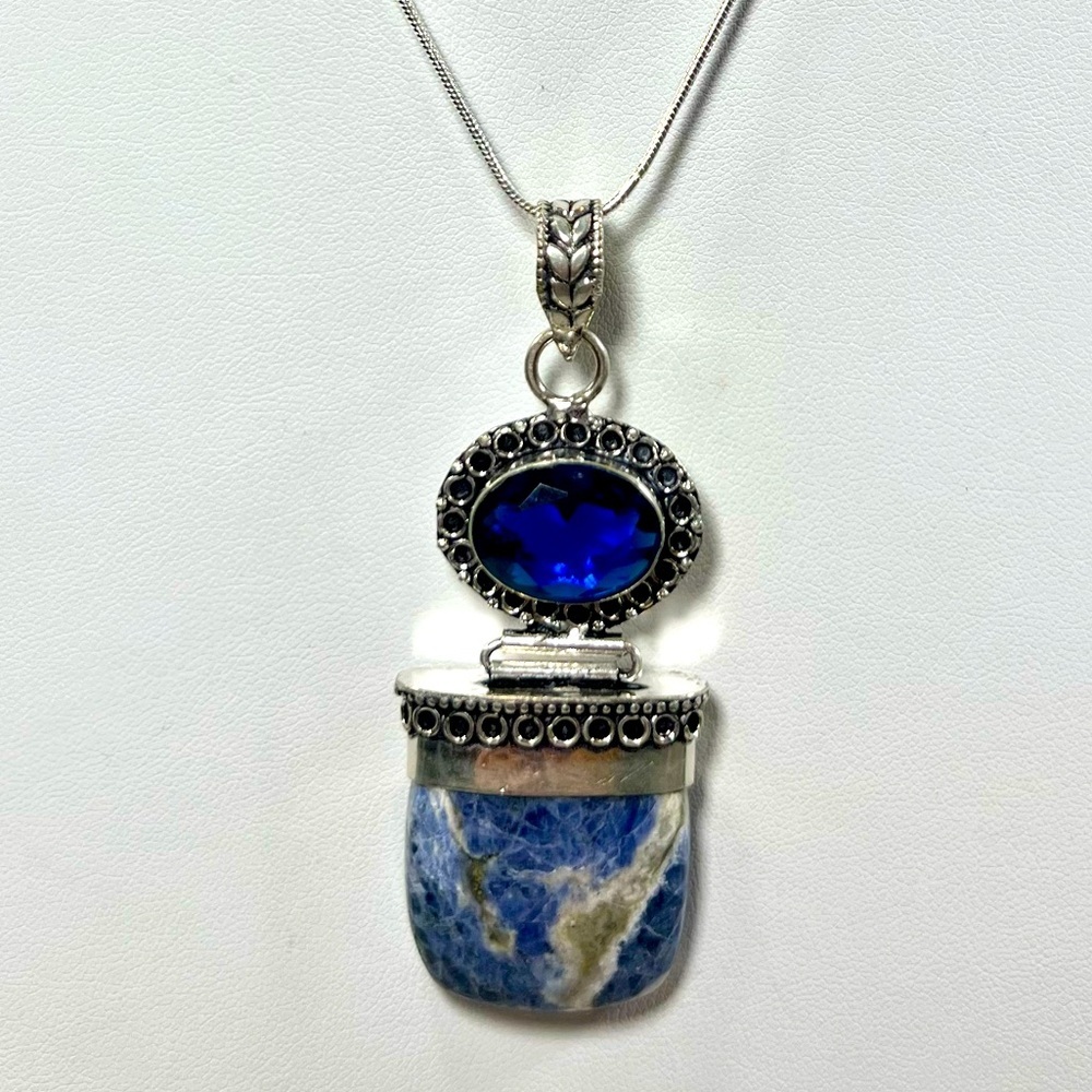 Sodalite 925 Gemstone Pendant